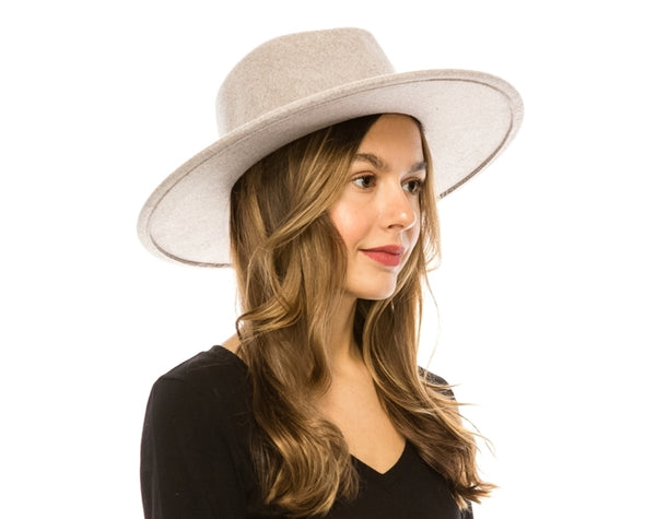 A001-MARLED VEGAN FELT RANCHER HAT