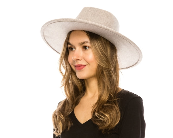 A001-MARLED VEGAN FELT RANCHER HAT