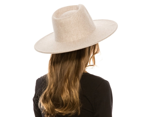 A001-MARLED VEGAN FELT RANCHER HAT