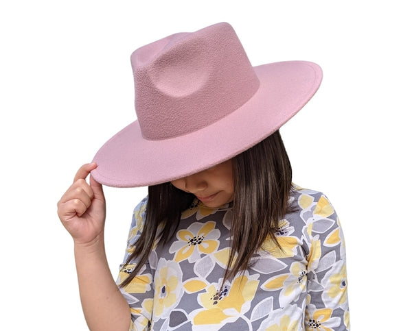 A008-KID'S VEGAN FELT RANCHER HAT