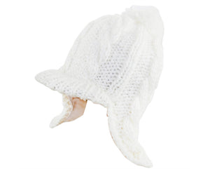 A154-KIDS KNIT BEANIE WITH EAR FLAPS