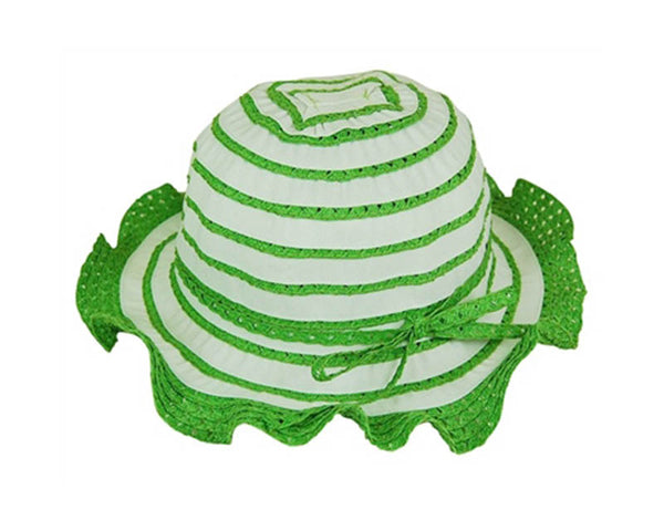 A724-CHILD'S LACY RUFFLE SUN HAT