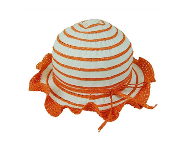 A724-CHILD'S LACY RUFFLE SUN HAT