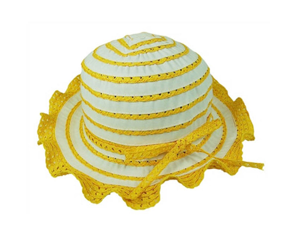 A724-CHILD'S LACY RUFFLE SUN HAT