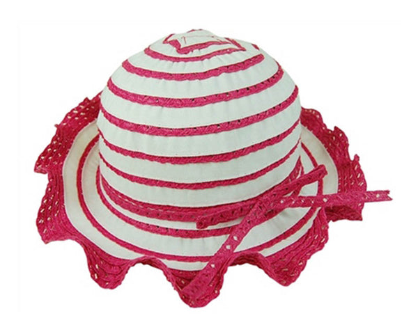 A724-CHILD'S LACY RUFFLE SUN HAT