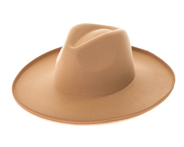 A003-PENCIL ROLL BRIM VEGAN FELT PANAMA HAT