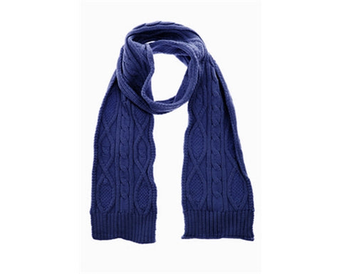 A144-KID'S CABLE KNIT SCARF