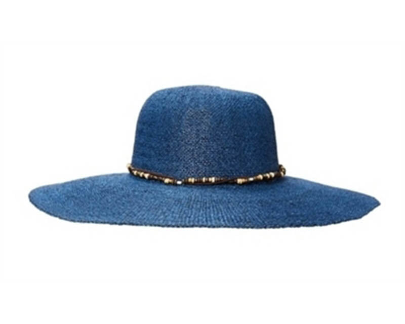 A315-TOYO SUN HAT W/ WOOD BEADS