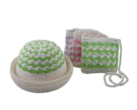 A711-CHILD'S CROCHET HAT OR PURSE