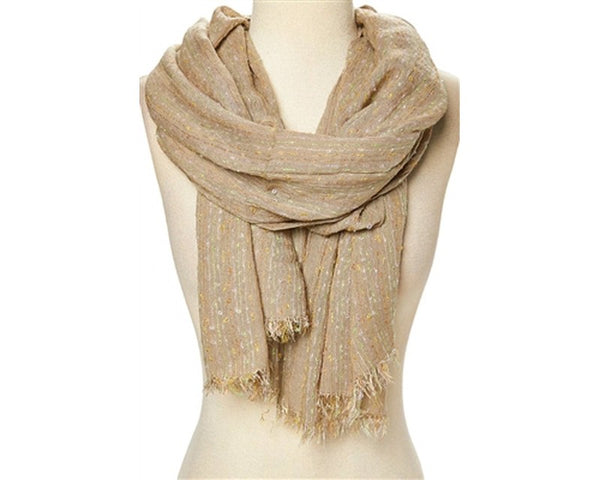 A768-NUBBY MULTI STRIPES SCARF