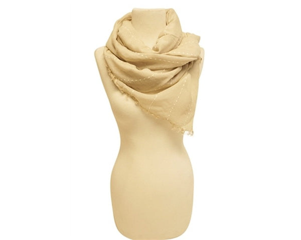 A807-SCARF W/ WHITE STITCHING