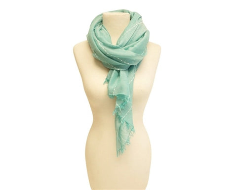 A807-SCARF W/ WHITE STITCHING