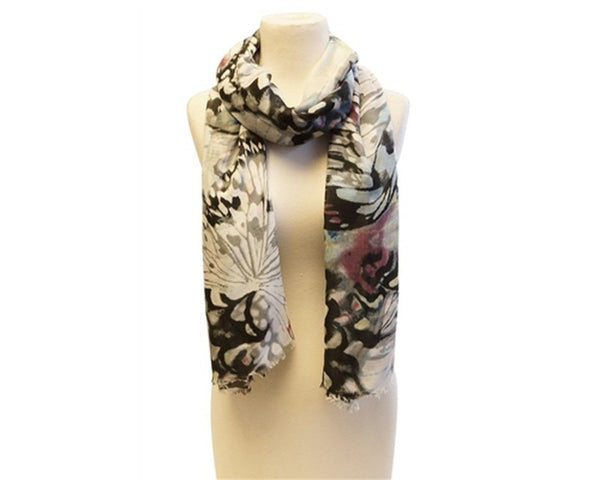 A862-BUTTERFLY DREAM PRINT SCARF