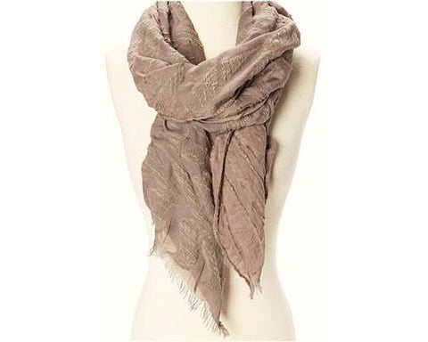 A816-TEXTURED BURNOUT PATTERN SCARF