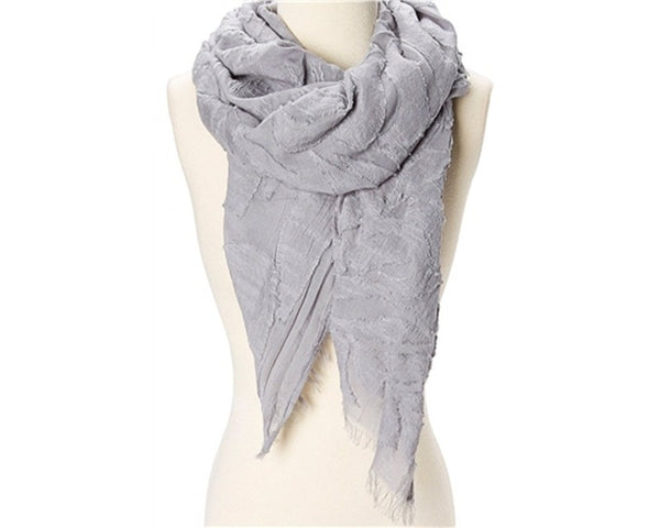 A816-TEXTURED BURNOUT PATTERN SCARF