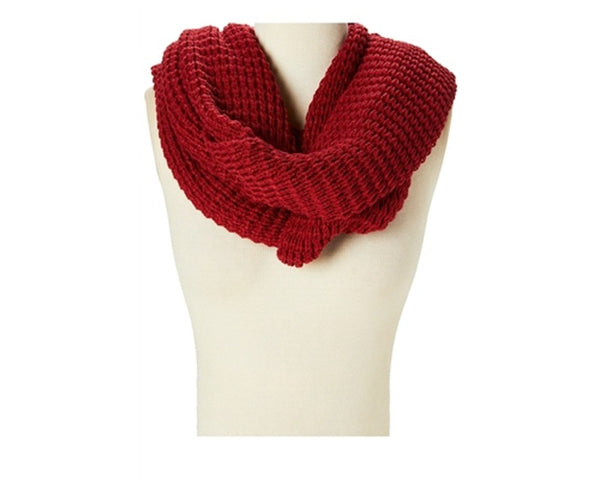 A757-CHUNKY KNIT INFINITY LOOP SCARF