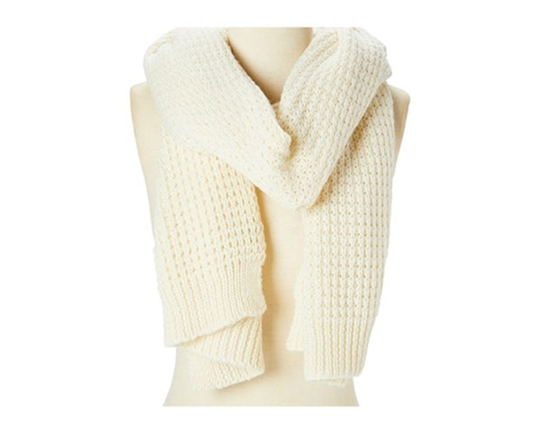 A756-CHUNKY KNIT SOLID COLOR SCARF