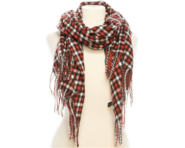 A766-CHECKERED PLAID SCARF