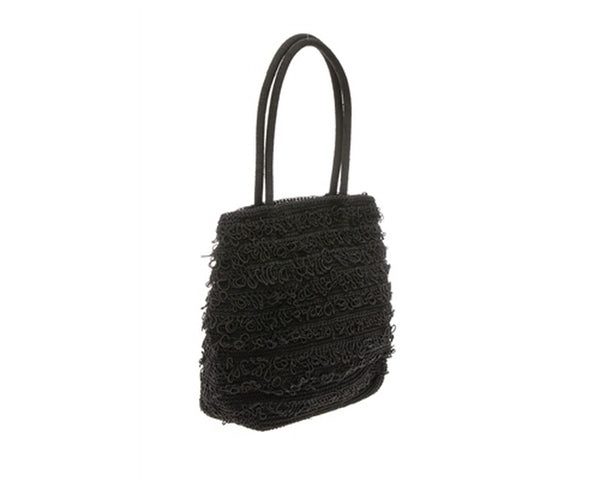 A929-LOOPY ACRYLIC CROCHET HANDBAG