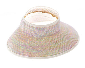 A412-HEATHERED ROLL-UP VISOR