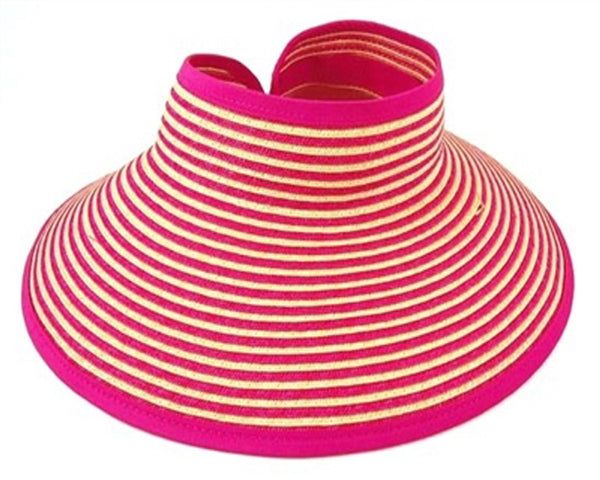 A411-STRIPED ROLL-UP VISOR