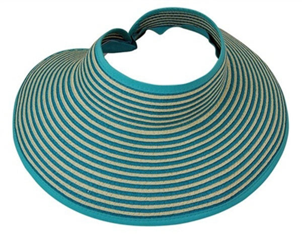 A411-STRIPED ROLL-UP VISOR