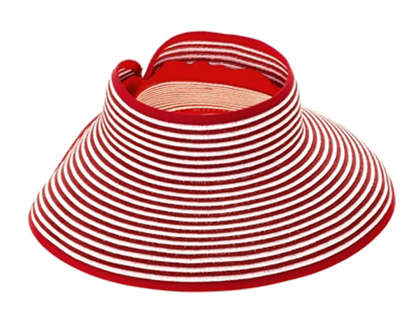 A411-STRIPED ROLL-UP VISOR