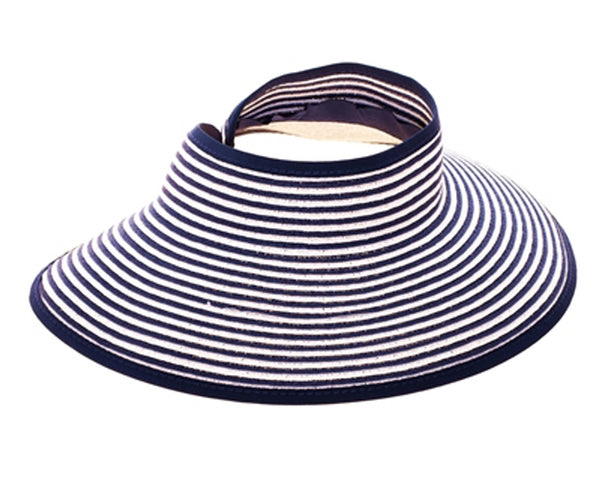 A411-STRIPED ROLL-UP VISOR