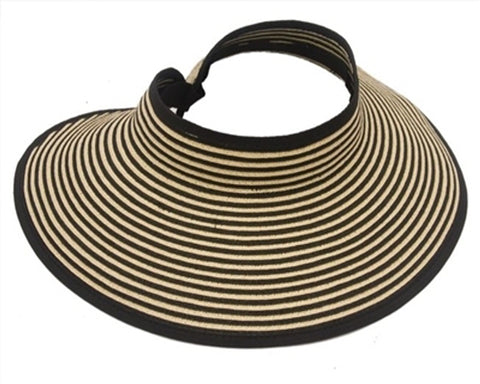 A411-STRIPED ROLL-UP VISOR