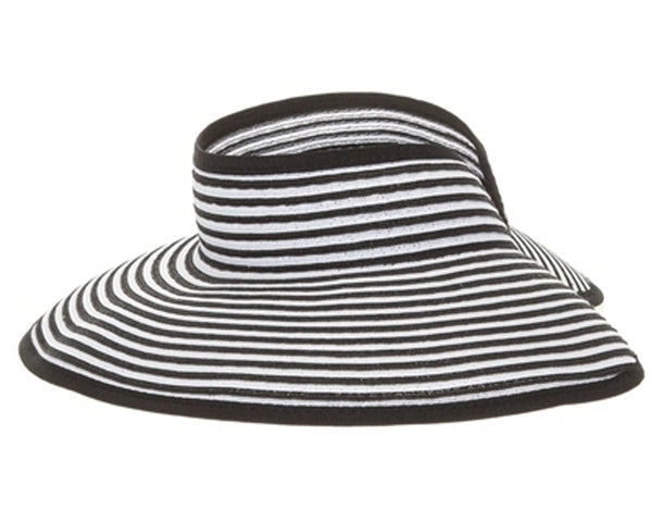 A411-STRIPED ROLL-UP VISOR