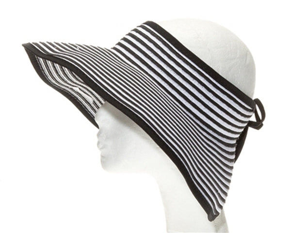 A411-STRIPED ROLL-UP VISOR