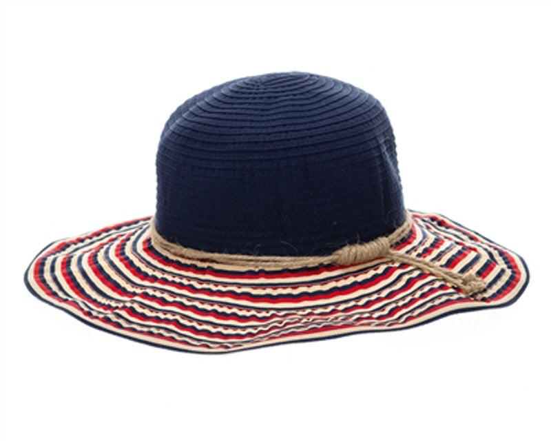 A324-NAUTICAL RIBBON CRUSHER HAT