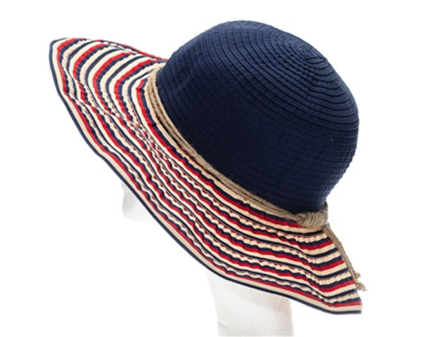 A324-NAUTICAL RIBBON CRUSHER HAT