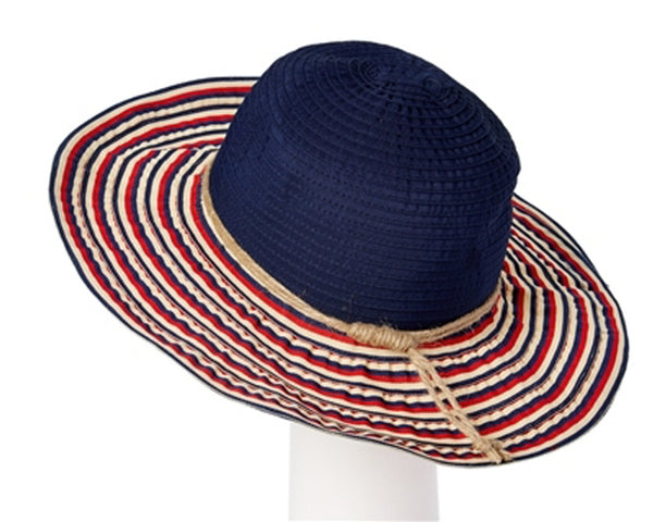 A324-NAUTICAL RIBBON CRUSHER HAT