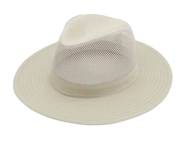 A556-MEN'S PACKABLE MESH SAFARI HAT