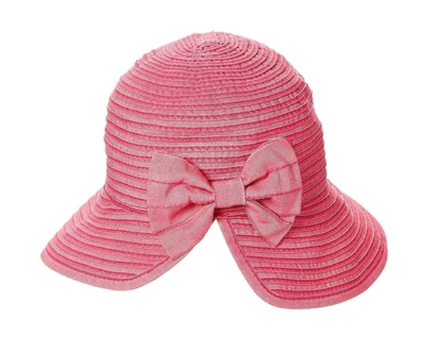 A404-RIBBON CRUSHER BUCKET HAT W/ BOW