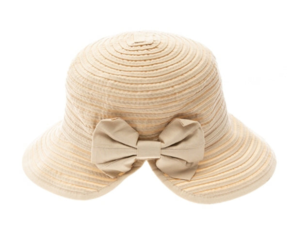 A404-RIBBON CRUSHER BUCKET HAT W/ BOW