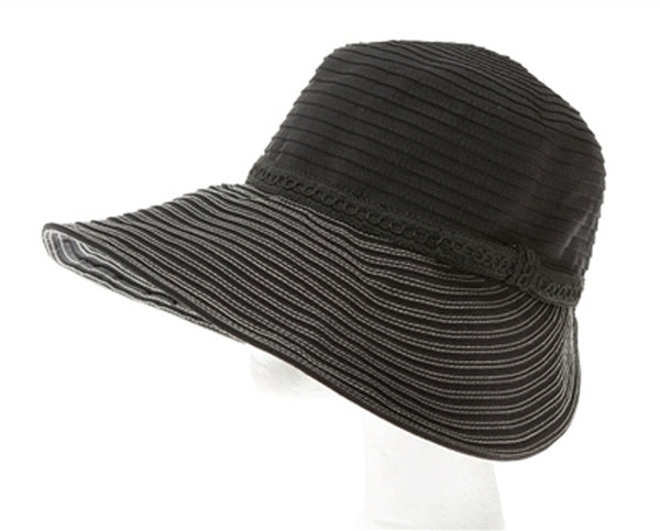 A416-STITCHED RIBBON FACESAVER HAT