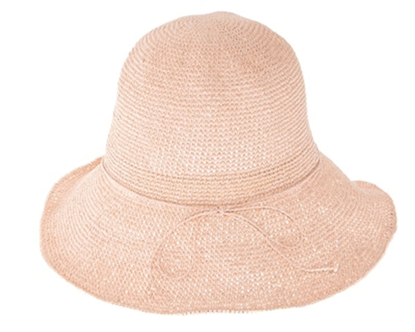 A656-FINE CROCHET TOYO STRAW SUN HAT