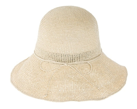 A656-FINE CROCHET TOYO STRAW SUN HAT