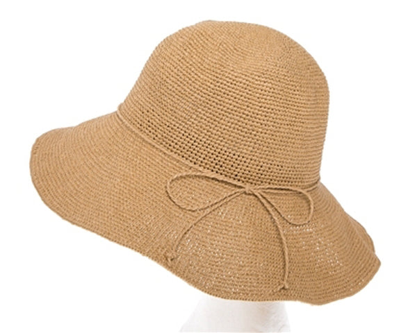 A656-FINE CROCHET TOYO STRAW SUN HAT