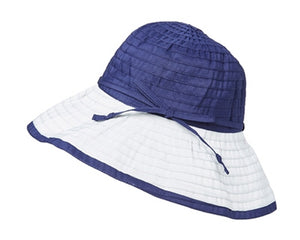 A363-CONVERTIBLE RIBBON SUN HAT