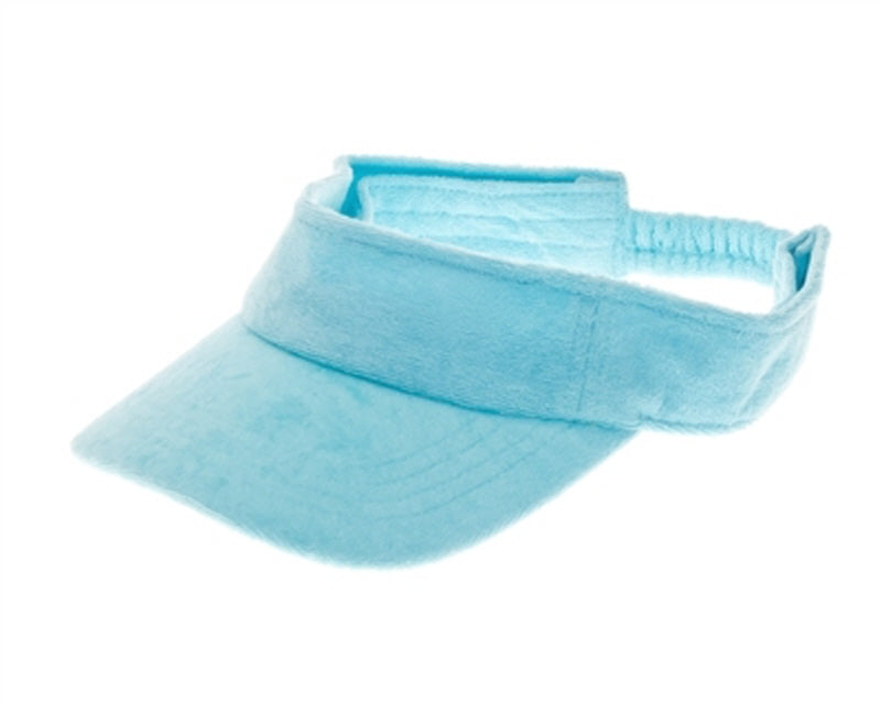 A535-COLOR POP TERRY CLOTH SUN VISOR