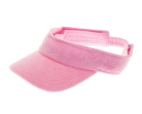 A535-COLOR POP TERRY CLOTH SUN VISOR