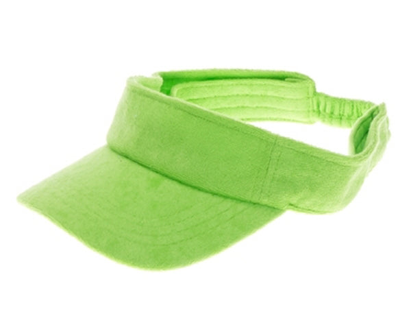 A535-COLOR POP TERRY CLOTH SUN VISOR