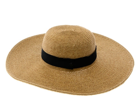 A378-5 INCH BRIM STRAW SUN HAT WITH BAND