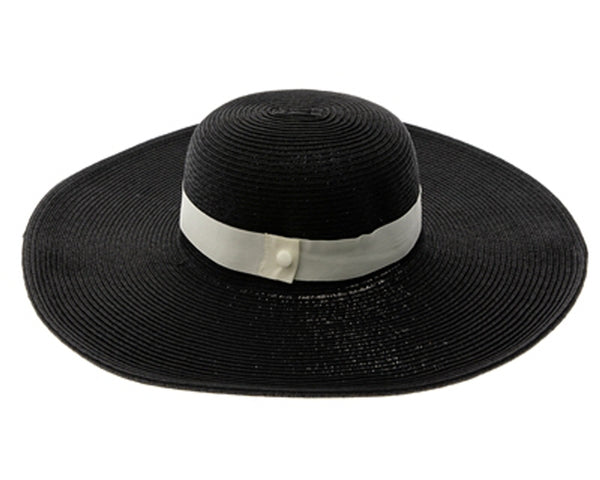 A378-5 INCH BRIM STRAW SUN HAT WITH BAND