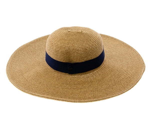 A378-5 INCH BRIM STRAW SUN HAT WITH BAND