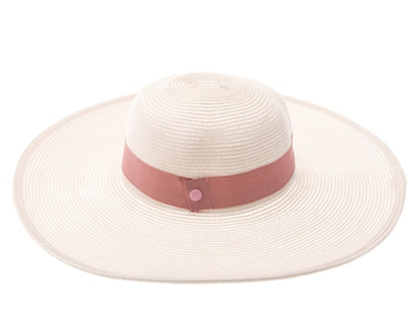 A378-5 INCH BRIM STRAW SUN HAT WITH BAND