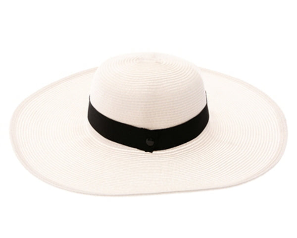 A378-5 INCH BRIM STRAW SUN HAT WITH BAND